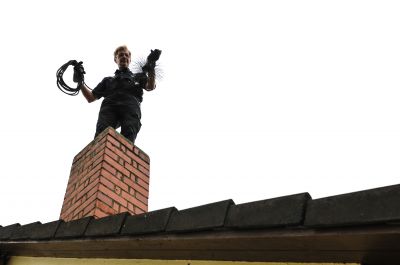 Inspecting Chimney Flue